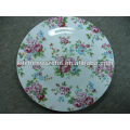 ceramic dinner plate with decal